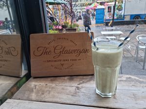 The Hulk smoothie. at The Glasvegan in Glasgow