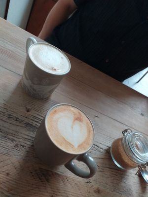 Latte at The Glasvegan in Glasgow