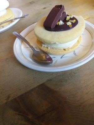 Chocolate orange empire biscuit at The Glasvegan in Glasgow