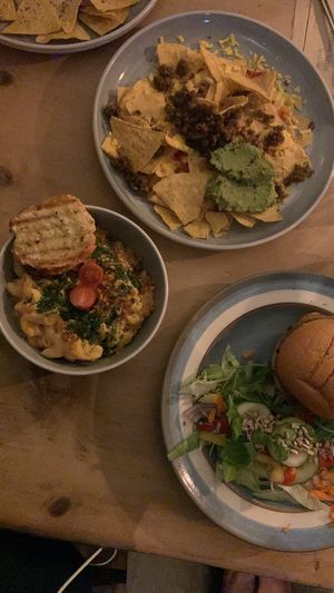 vegan food  at The Glasvegan in Glasgow