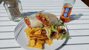 Doner vebab at The Glasvegan in Glasgow