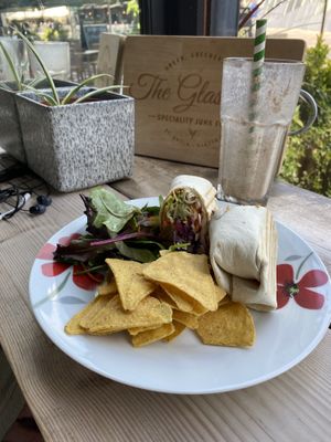 doner vebab wrap  at The Glasvegan in Glasgow