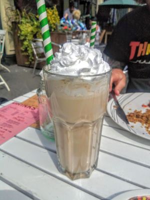 Peanut Buttercup Milkshake at The Glasvegan in Glasgow