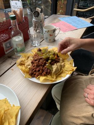 Chilli nachos  at The Glasvegan in Glasgow