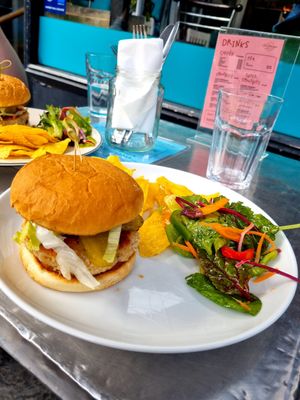 Pickle My Funny Bone Burger at The Glasvegan in Glasgow