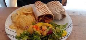 Breakfast burrito at The Glasvegan in Glasgow