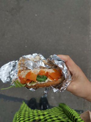 Lox bagel at The Glasvegan in Glasgow