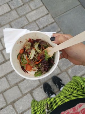 Side salad at The Glasvegan in Glasgow