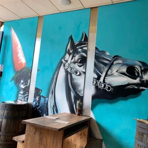 Great artwork!  Love the carrot😂 at The Glasvegan in Glasgow