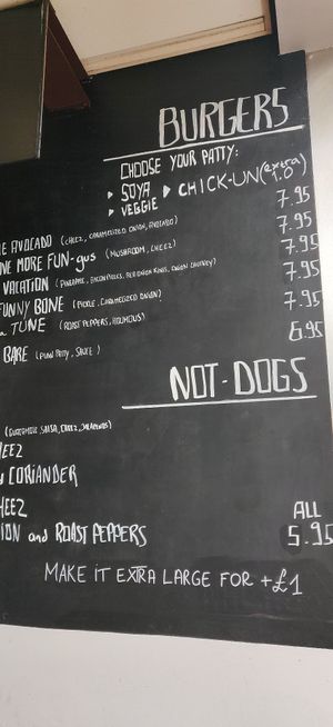 Burger at The Glasvegan in Glasgow