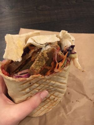 Seitan kebab at The Glasvegan in Glasgow