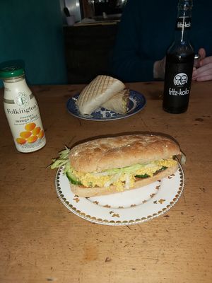 "Cheeky Tikka" Vegan Chicken Tikka Sandwhich at The Glasvegan in Glasgow