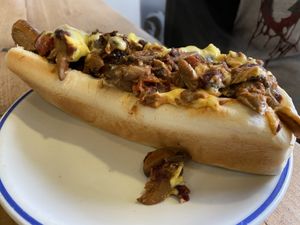 Mexi-dog at The Glasvegan in Glasgow