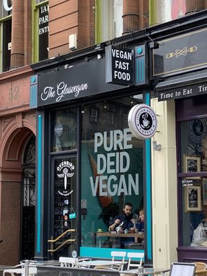 Glad vegan at The Glasvegan in Glasgow