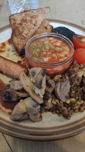 Check out the haggis on the right at The Glasvegan in Glasgow