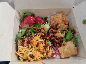 Teriyaki Tofu at Red Panda in Lyme Regis