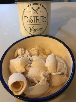 Peanut ice cream ♥️🥜 at Distrito Vegano in Merida