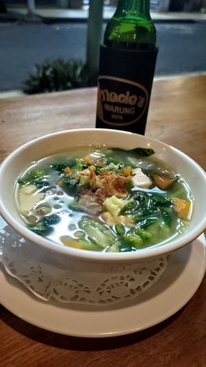 Vegetable soup with tofu at Made's Warung in Kuta