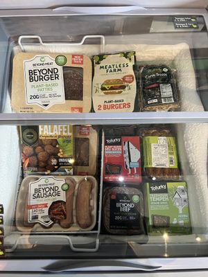 Vegan meats  at Almacen Organic & Natural in Tamarindo