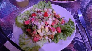Ensalada de falafel at Marrakech in Santa Marta