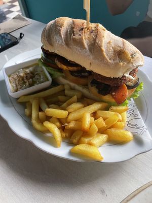 Veggie falafel sandwich   at Marrakech in Santa Marta