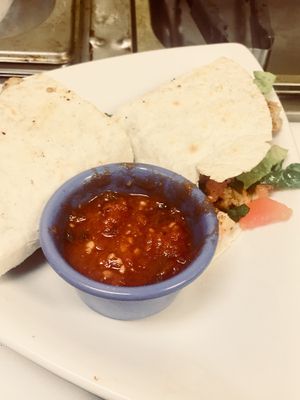 UnShrimp Taco at The Queen's Table Vegan Cuisine  in El Paso