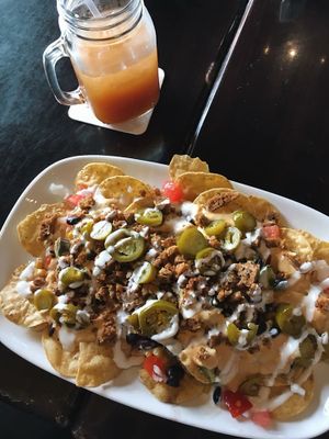 Nachos at The Queen's Table Vegan Cuisine  in El Paso