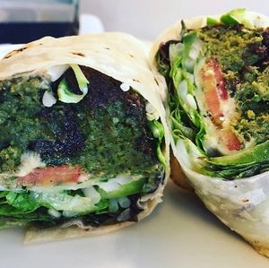 Falafel wrap at Buzz Organic Food & Drink in Ao Nang