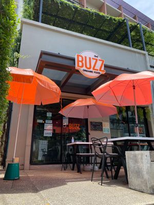 Outside seating area at Buzz Organic Food & Drink in Ao Nang