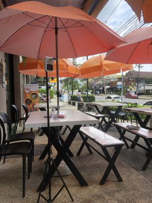 Outdoor seating   at Buzz Organic Food & Drink in Ao Nang