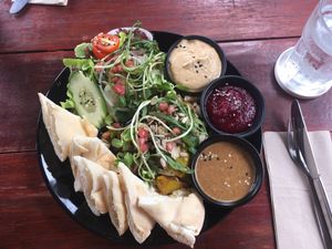 ‘Vegan mezze for 1’ at Buzz Organic Food & Drink in Ao Nang