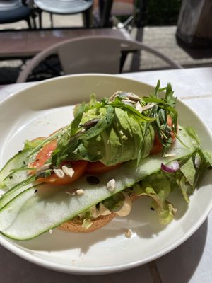 “Hummus and avocado” special   at Buzz Organic Food & Drink in Ao Nang