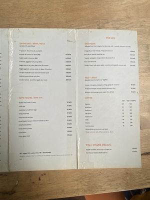 Menu  at Buzz Organic Food & Drink in Ao Nang