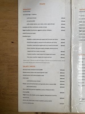 Menu  at Buzz Organic Food & Drink in Ao Nang