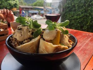 Awesome pita and very filling   at Buzz Organic Food & Drink in Ao Nang