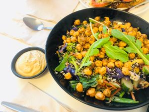 warm salad at Buzz Organic Food & Drink in Ao Nang