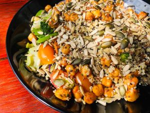 warm salad at Buzz Organic Food & Drink in Ao Nang