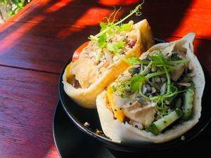 vegan pita at Buzz Organic Food & Drink in Ao Nang