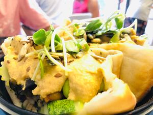 vegan pita at Buzz Organic Food & Drink in Ao Nang