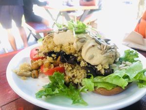 vegan breakfast today at Buzz Organic Food & Drink in Ao Nang