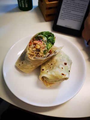 Vegan wrap. Sooo delicious. at Buzz Organic Food & Drink in Ao Nang