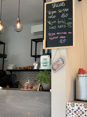 The artichoke eggplant wrap was Soo good!! 🤗 at Buzz Organic Food & Drink in Ao Nang