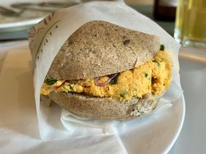 Rübli-Meerrettich-Sandwichh  at Tibits in St Gallen