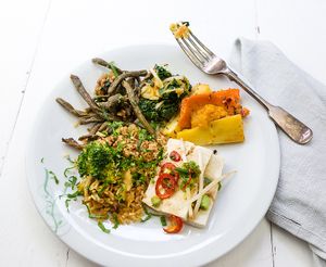 tibits plate at Tibits in St Gallen