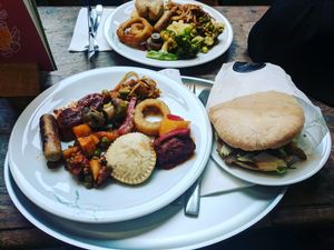 buffet und kebap  at Tibits in St Gallen