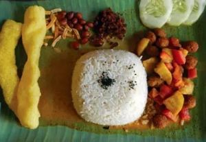 All time favorite Nasi Lemak at Yeok Teck Chinese Vegetarian in Kathmandu