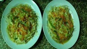 "Oyster sauce" noodle at Yeok Teck Chinese Vegetarian in Kathmandu