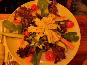 Salad with cheese (vegetarian) at Saltanat Fish & Kebab House in Istanbul