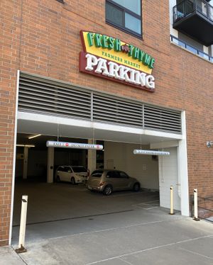 Free parking in the attached ramp at Fresh Thyme Farmers Market in St Louis Park