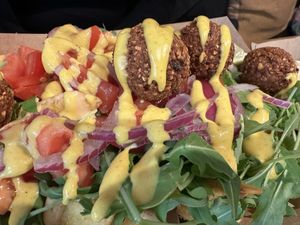 falafel fries vegan  at Frittenglück - Siegen Oberstadt in Siegen